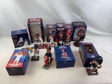 Bobbleheads group of 10 w/ Francona scooter, Doby, Alomar, plus