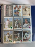 1973 Topps baseball starter set w/ high numbers, no duplicates, in a binder