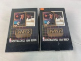 Two 1990-1991 Skybox sealed basketball boxes