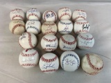 18 signed baseballs w/Juan Gonzalez, Eric Plunk, Dave Murphy, TJ House