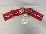 Eddie Murray signed baseball w/ special countdown to 3,000 colorful banner