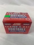 1990 Score (Rookie) football and traded set, sealed