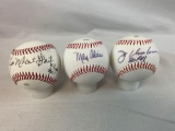 Joe Charboneau, Max Alvis, Jim Mudcat Grant signed baseballs, all in holders
