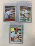 1967 Topps pitchers: Gibson, Perry and Drysdale