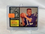 1962 Johnny Unitas Topps card