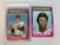 1975 Topps Baseball Nolan Ryan, Frank Robinson