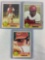 1976 Topps Baseball Cards Pete Rose, Johnny Bench ( crease upper left corner), Joe Morgan