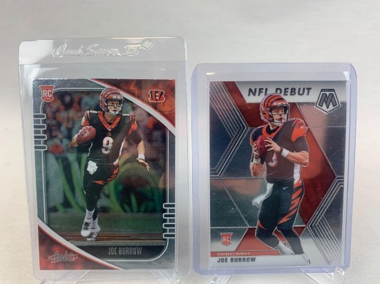 2020 Panini Absolute & Mosaic NFL DebutFootball Joe Burrow Rookie Cards 