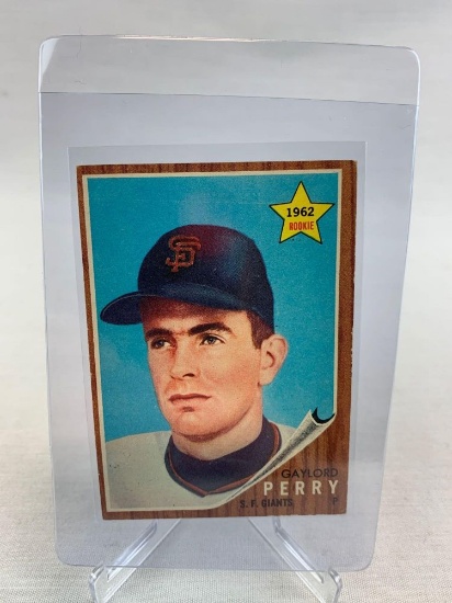 1962 Gaylord Perry Topps baseball Rookie Card