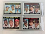 1967 Topps Baseball Leaders Cards Aaron, Clemente, Robinson, Killebrew, Koufax, Gibson, Powell