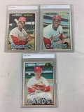 1967 Topps Baseball Bob Gibson, Lou Brock, Tim McCarver