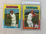 1975 Topps Baseball Pete Rose, Tony Perez