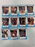 1989-90 Fleer Basketball Sticker Set 1-11 Michael Jordan
