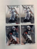 (4) Henry Ruggs III 2020 Panini Mosaic ROOKIE Cards RC Las Vegas Raiders 2 base & 2 NFL Debut