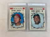 1970 Topps Baseball All-Stars Hank Aaron, Johnny Bench