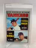 1970 Topps Baseball Thurman Munson Rookie Card