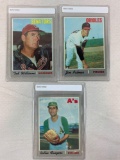 1970 Topps Baseball Rollie Fingers, Jim Palmer, Ted Williams