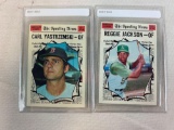 1970 Topps Baseball All-Stars Reggie Jackson, Carl Yastrzenski