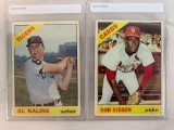 1966 Topps Baseball Bob Gibson, Al Kaline