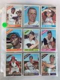 1966 Topps Baseball Partial set no duplicates 228 different cards with Minor stars.  Range 8-522