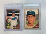 1962 Don Drysdale, Billy Williams Topps Baseball Cards