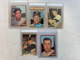 1962 Luis Aparicio, Tony Kubek, Robin Roberts, Bill Mazeroski, Warren Spahn Topps