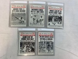 1969 Bob Gibson, Al Kaline, Lou Brock, Tim McCarver, Mickey Lolich World Series Topps