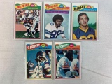 1977 Topps Football Bob Griese, Drew Pearson, Ray Rhodes RC, Leroy Selmon RC, Cappelletti RC