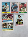 1974 Topps Football Lem Barney, Curley Cup, Archie Manning, Steve Spurrier Playoff Games