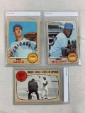 1968 Topps Baseball Billy Williams, Ron Santo, Lou Brock World Series