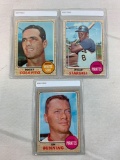 1968 Topps Baseball Willie Stargell, Jim Bunning, Rocky Colavito