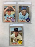 1968 Topps Baseball Phil Niekro, Gil Hodges, Denny McLain