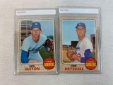 1968 Topps Baseball Don Drysdale, Don Sutton