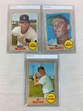 1968 Topps Baseball Al Kaline, Ed Mathews, Denny Mclain