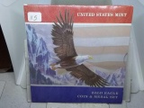 U.S. MINT BALD EAGLE DOLLAR & MEDAL SET SCARCE