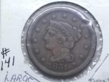 1851 LARGE CENT VF