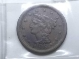 1856 LARGE CENT XF+