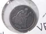 1879 SEATED DIME XF (SCARCE)