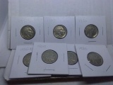 7 DIFFERENT BUFFALO NICKELS 1928-37D F-XF