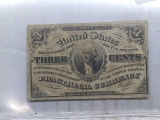 1863 3-CENT FRACTIONAL NOTE AU