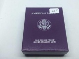 1986 PROOF U.S. SILVER EAGLE IN BOX