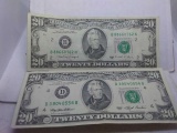 1990,1993, $20. FEDERAL RESERVE NOTES