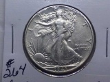 1943 WALKING LIBERTY HALF AU