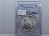 1885O MORGAN DOLLAR PCGS MS64