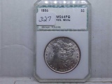 1886 MORGAN DOLLAR IN PCI MS64 HOLDER