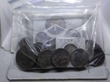 MISC. LOT OF U.S. COINS INCL. 9 IKE DOLLARS & 1 MERCURY DIME