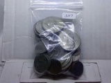 BAG OF MISC. U.S. COINS INCL. 7-40% SILVER KENNEDY HALVES