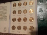 2007-16 PRESIDENTIAL DOLLARS IN FOLDER BU (39-COINS)