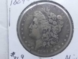 1884S MORGAN DOLLAR F