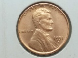 1951D/D LINCOLN CENT BU RED